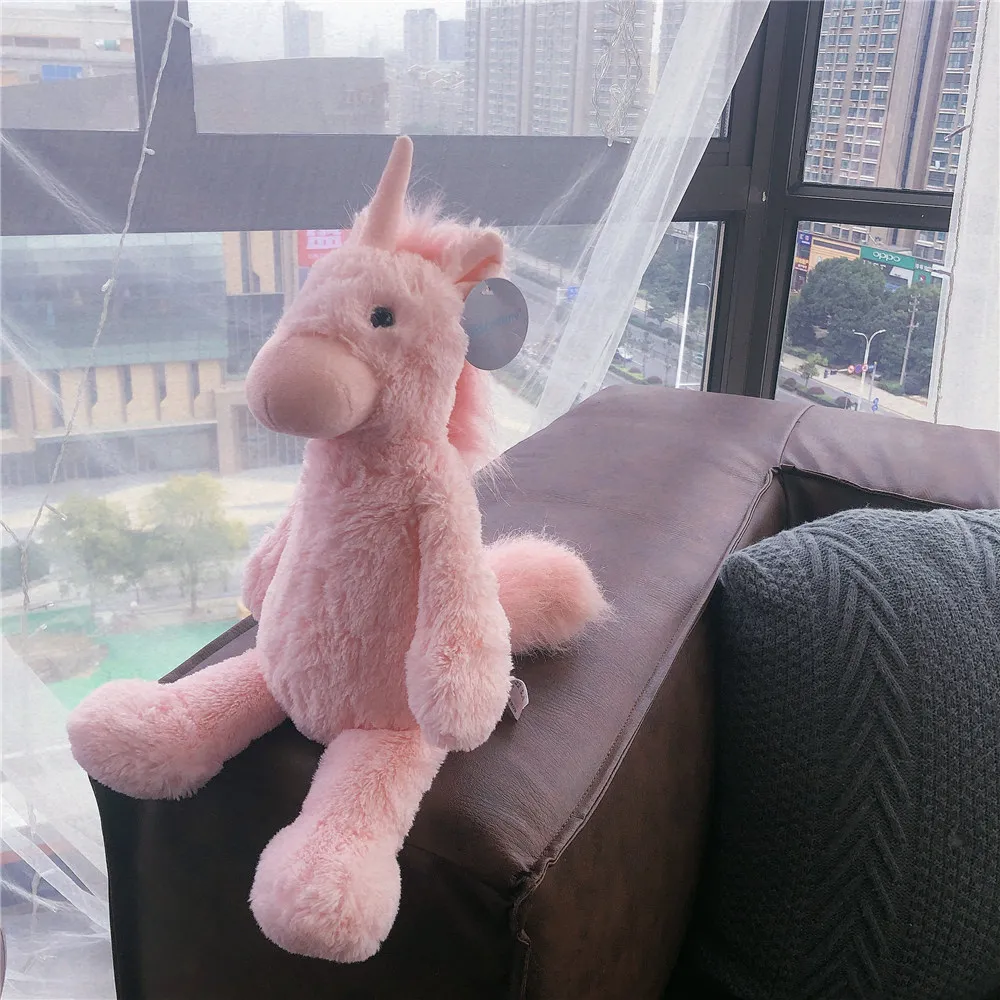 

30/40cm Hot sale Pink unicorn plush toy super soft soothing doll ins hot pink sweet heart high quality birthday gift for kids