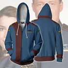 Костюм для косплея Вавилон 5, толстовка с капюшоном и 3D-принтом, на молнии, Униформа с капюшоном