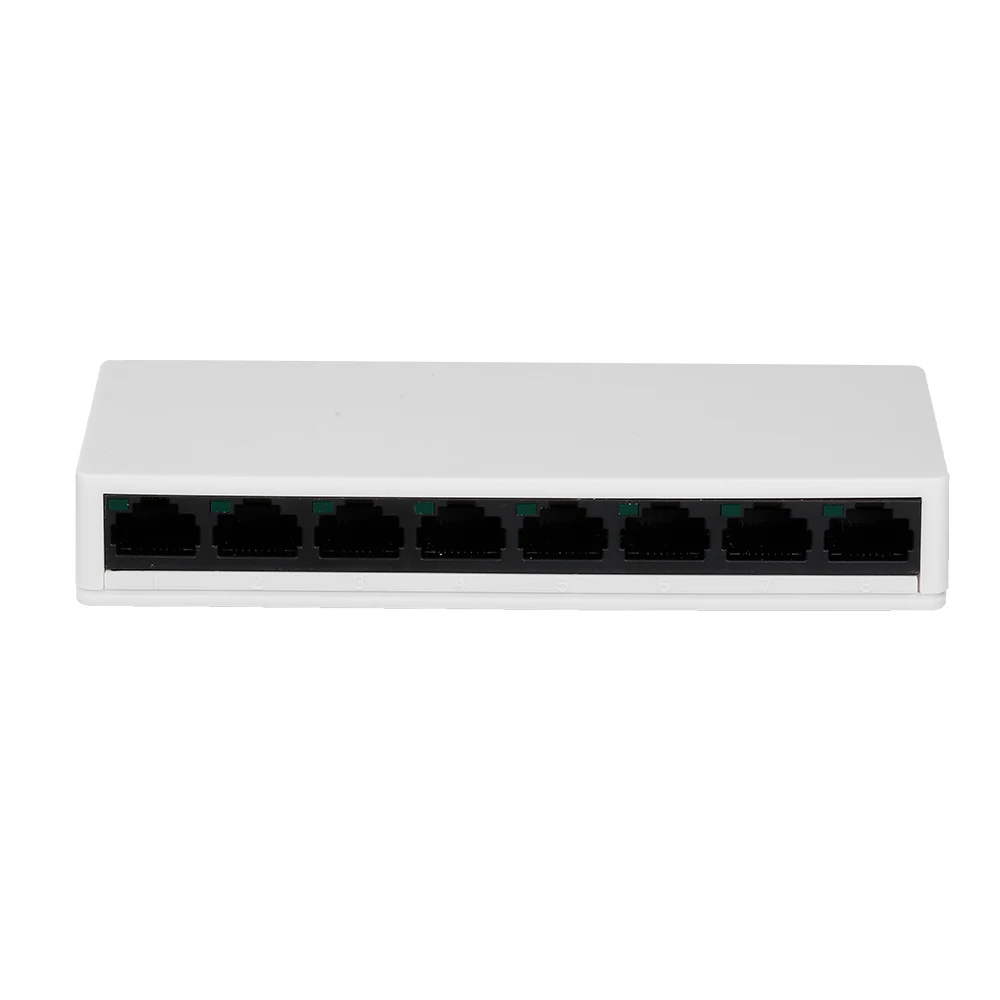 SW08 8-портовый коммутатор Gigabit 10/100 Мбит/с Ethernet разветвитель домашний офис US вилка |