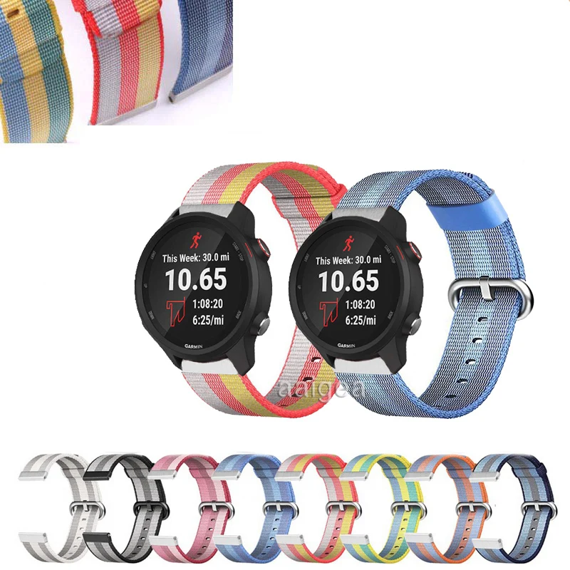 

Ремешок спортивный плетеный нейлоновый для Garmin Forerunner 645 645 м 245 245 м, 20 мм 22 мм