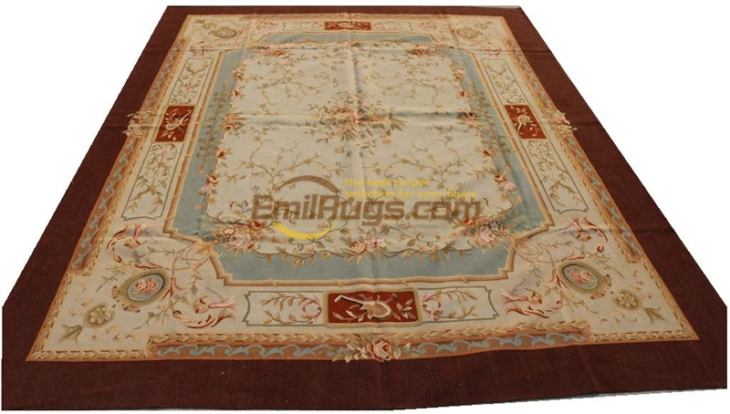 Ручные трикотажные ковры для гостиной Aubusson шерстяные вязаные ковры|Ковер| |