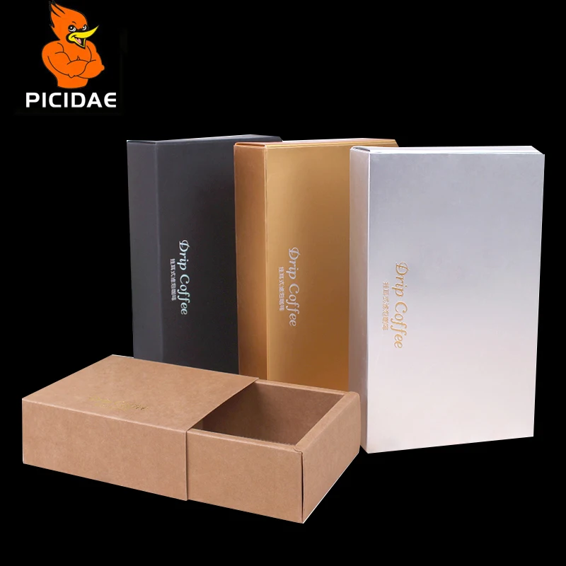 Кофейная Подарочная внешняя коробка фильтр мешок специальная бумага крафт джем