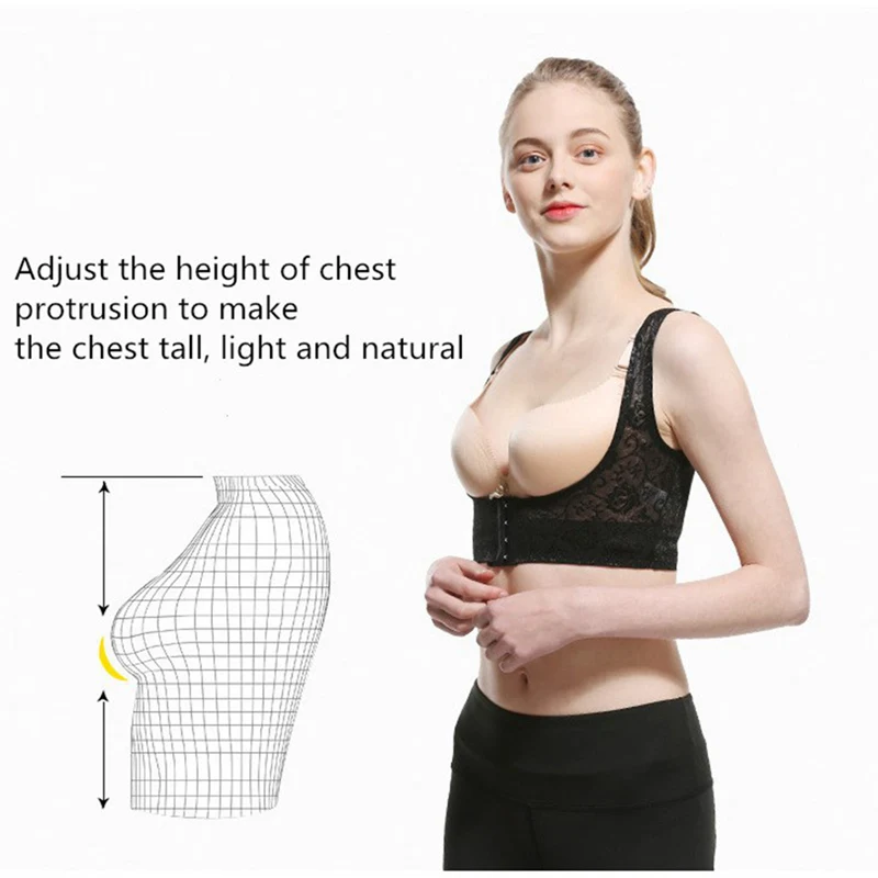 

Chest Supports for Women Chest Brace Up Belt Posture Corrector Shape Corrector Prevent Chest Hunchback Sagging Posture Corsetor