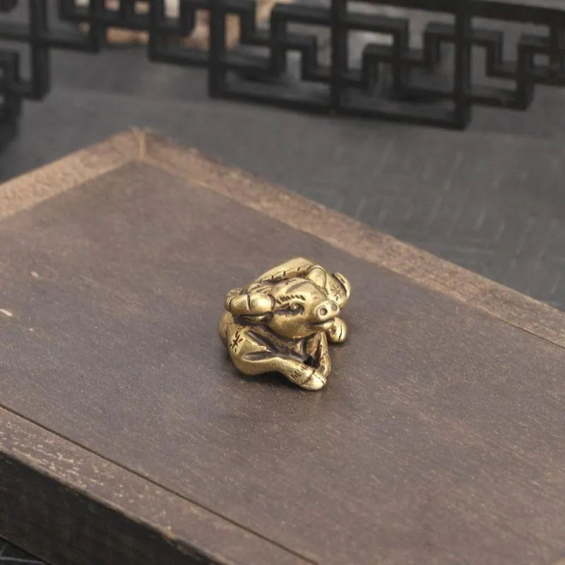 Collectible Brass Lucky Buffalo Feng Shui Protection Figurine Interior Decor | Дом и сад