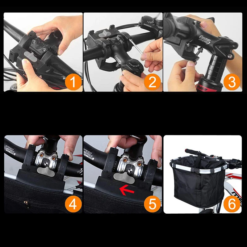 Велосипедная Сумка корзина Складная Водонепроницаемая передняя сумка на руль