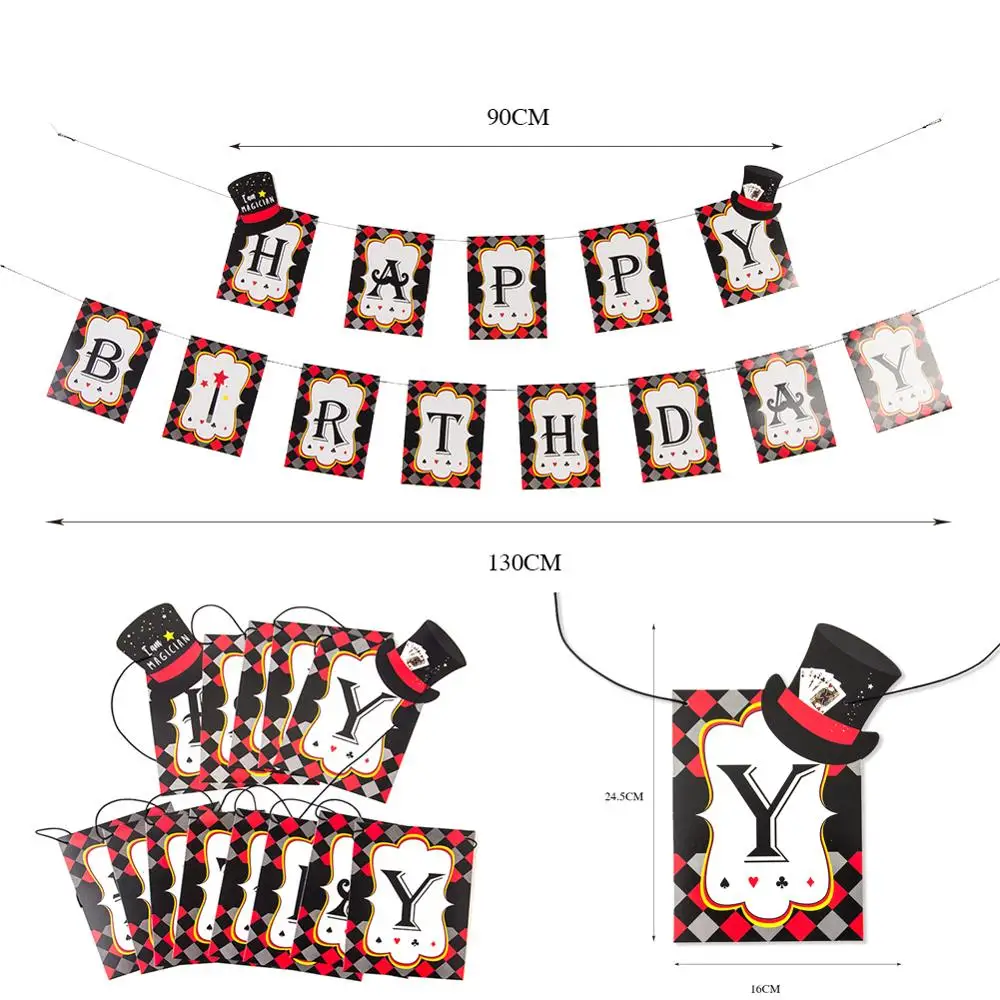 29 шт. волшебная тема украшение для детского дня рождения набор С Днем Рождения