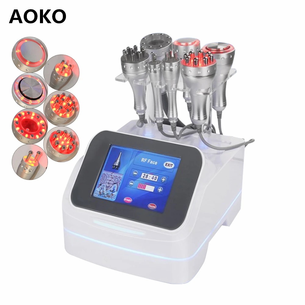 Аппарат для похудения AOKO 7 в 1 ультразвуковой аппарат 40K кавитации массажер лица и