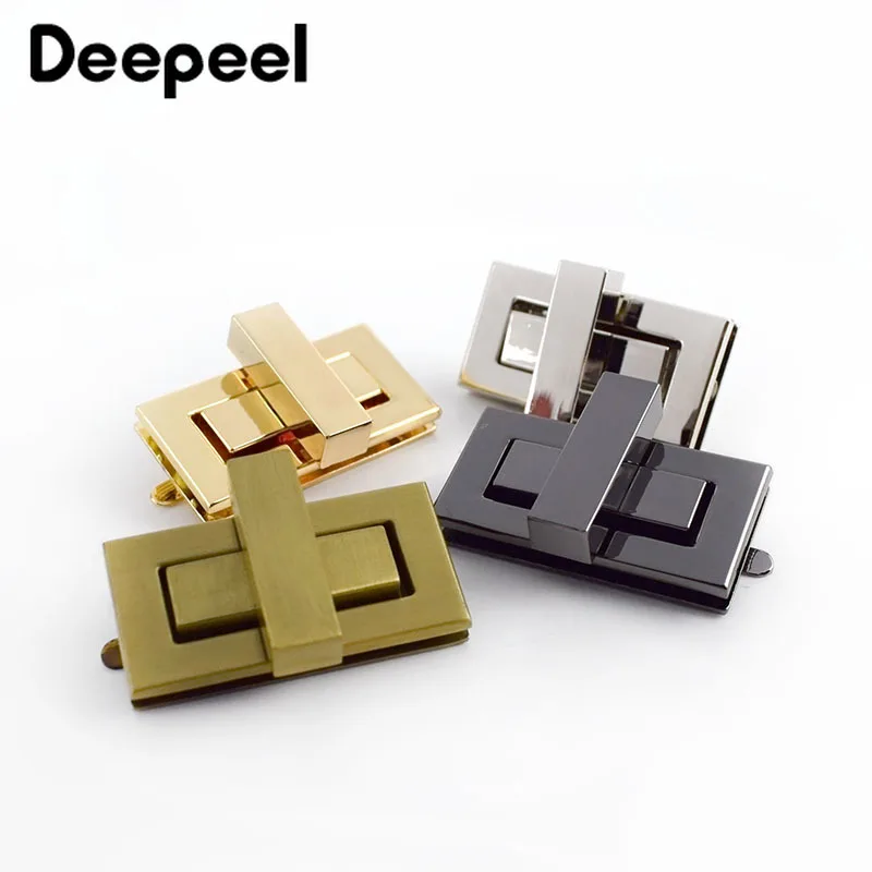 2/4 шт. Deepeel 44x22 мм металлический поворотный замок металлов пряжки DIY Сумки из