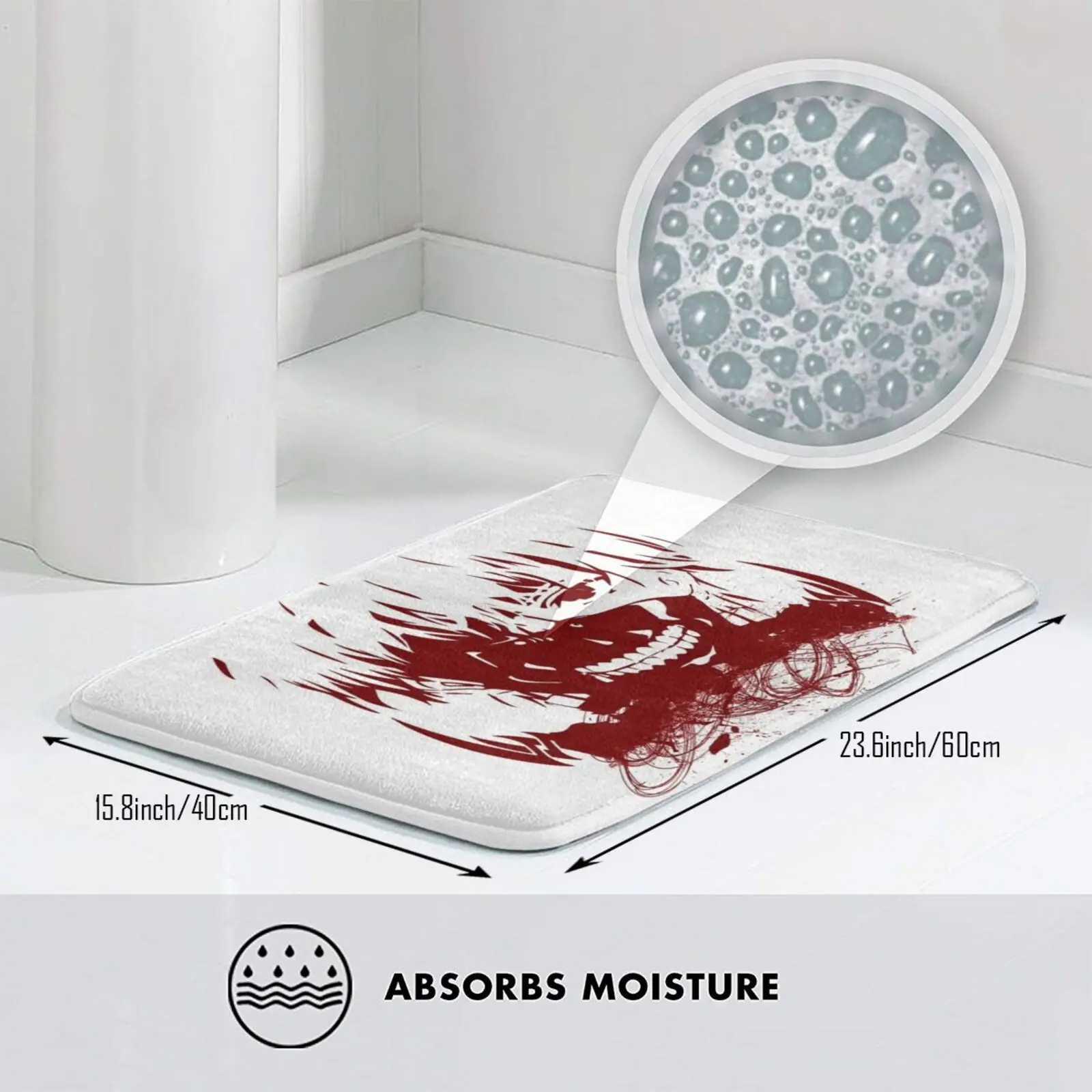 Коврик Токийский Гуль-кровь коврик Противоскользящие коврики для пола спальни