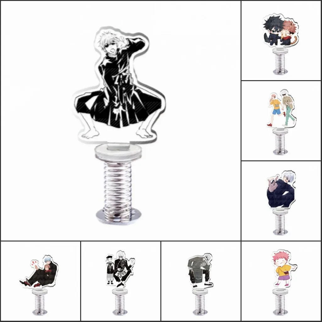 

Аниме juютсу Kaisen Gojo Satoru Fushiguro Megumi акриловый пружинный встряхиватель модель пластина игрушки креативный Настольный Декор