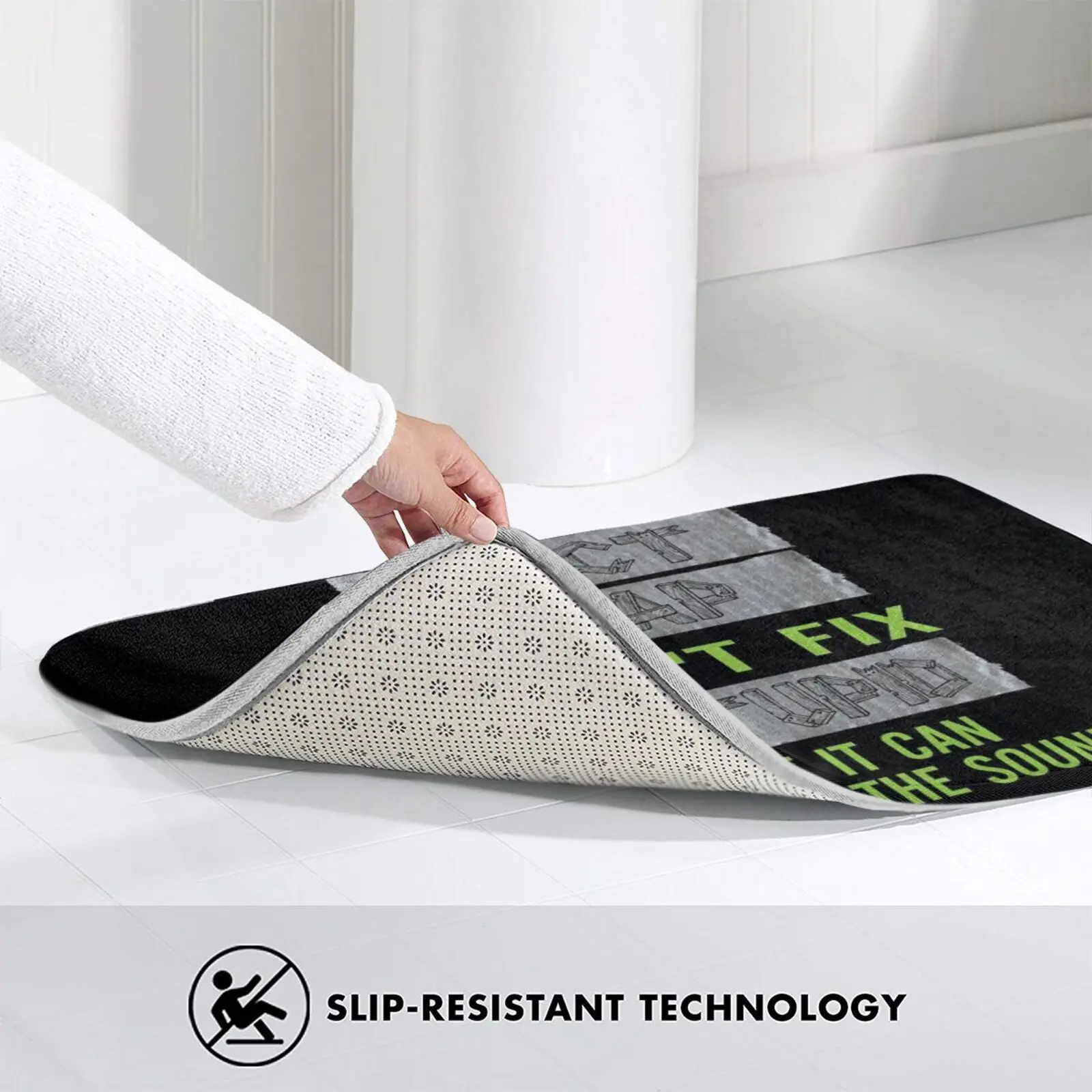 

Funny Sarcastic Gift - Duct Tape It Can't Fix Stupid Carpet Mat Rug Cushion Soft Non - Slip Sarcastic Funny Duct Tape Fix