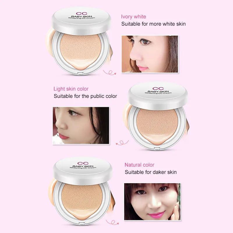 Детская кожа воздушная Подушка BB CC крем-основа для макияжа лица красота Жидкая
