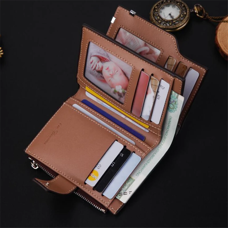 Мужские короткие кошельки кошелек для монет Contact's винтажные