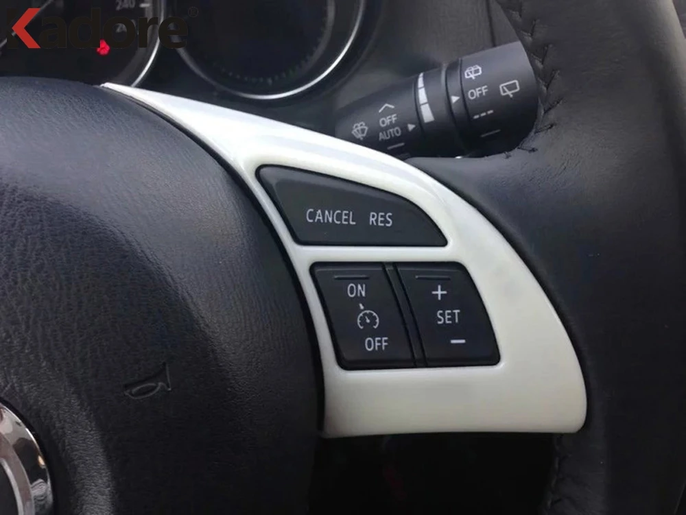 Матовый декоративный чехол на руль для Mazda 6 Atenza 2013 2015 CX 5 CX5 2016 ABS звуковой
