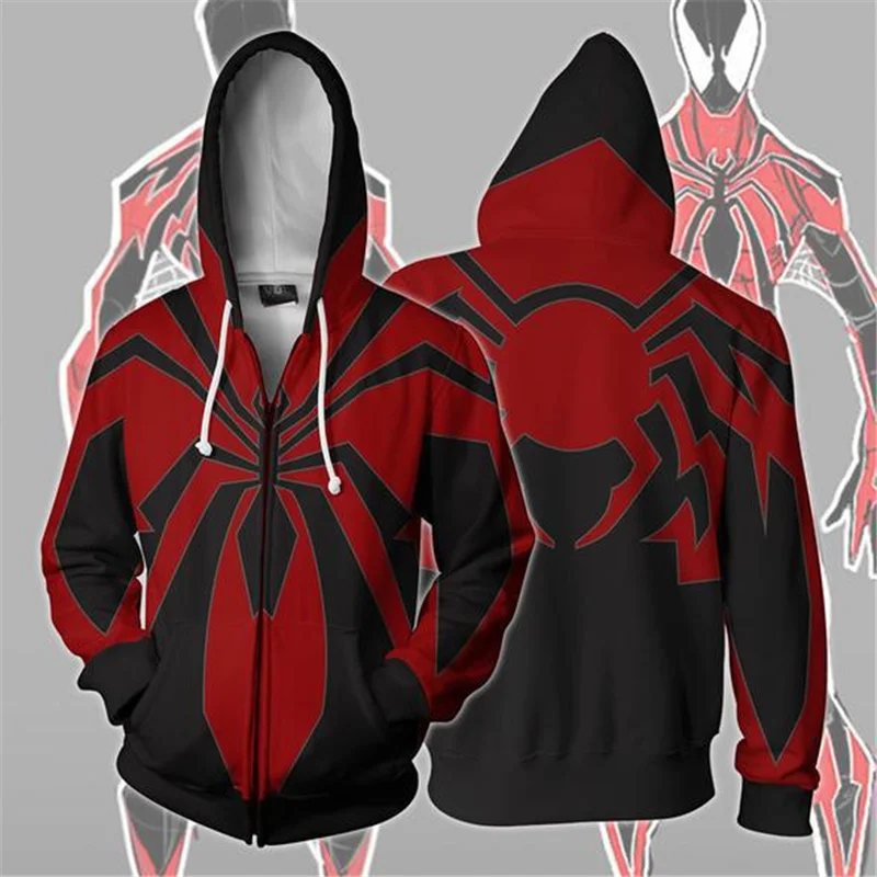 

Fashion Men's Spider Movie Cosplay Hoodie Anime Hoodie 3D Sweater Personalized Dress Harajuku Hip Hop Men's Women's Casual Wear