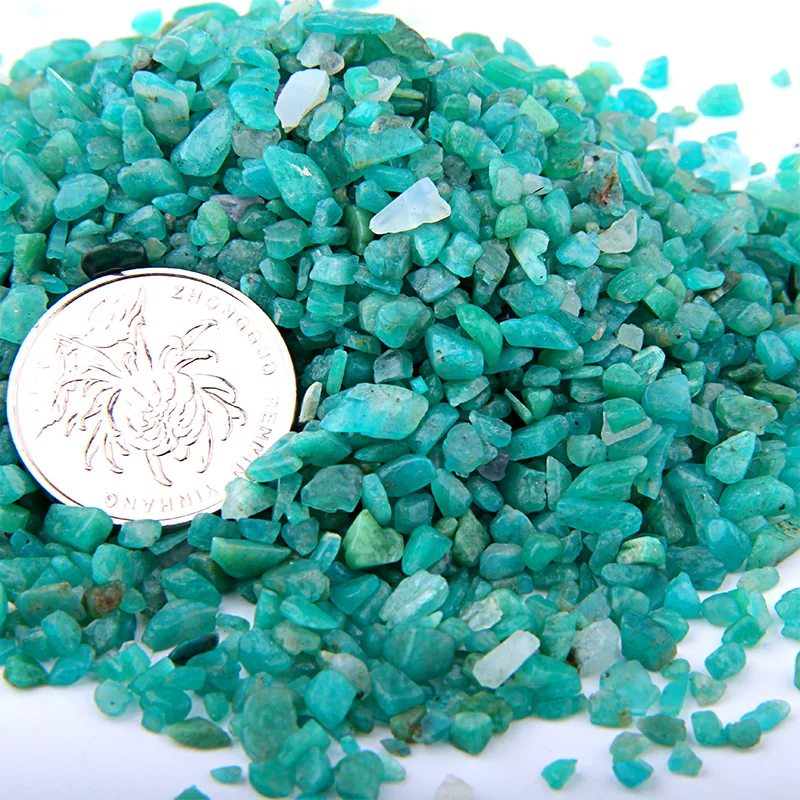 Амазонитовые фишки бусины натуральный камень Нерегулярные для DIY цепочки и