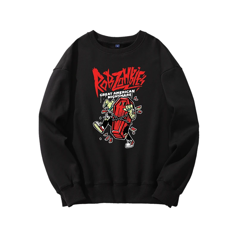 

Мужская толстовка с черным рисунком животного, без капюшона, без подкладки, обычная точка, Хлопковая Сумка-патч, другие повседневные