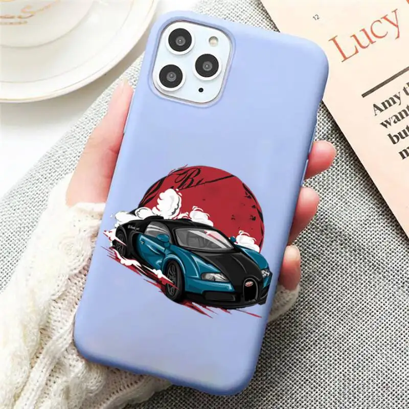 

Cool Japan JDM Sports Car Comic Phone Case Candy Color for iPhone 11 12 mini pro XS MAX 8 7 6 6S Plus X SE 2020 XR