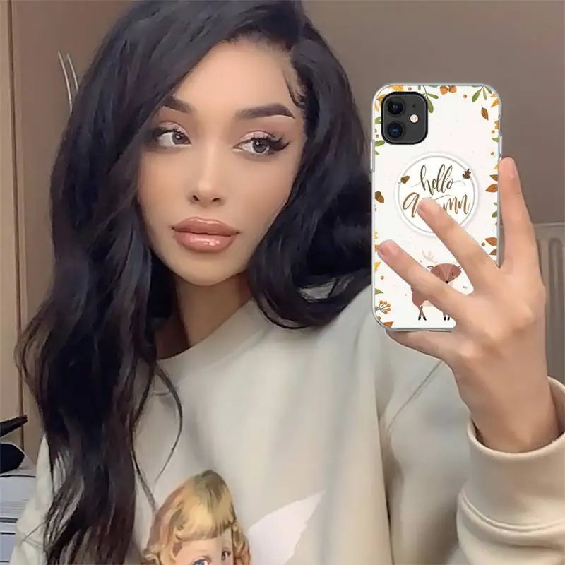 

Fallen leaves Pumpkin Happy Autumn Phone Case For iphone 12 mini 5 5s 5c se 6 6s 7 8 plus x xs xr 11 pro max