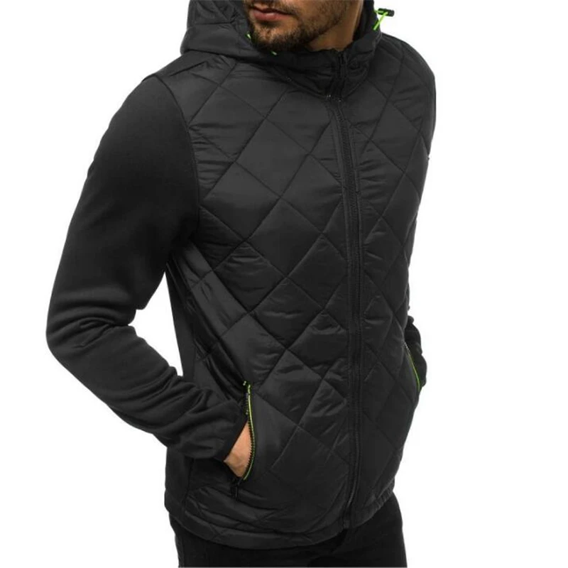 Новая модная куртка с капюшоном повседневная однотонная мужская толстовка