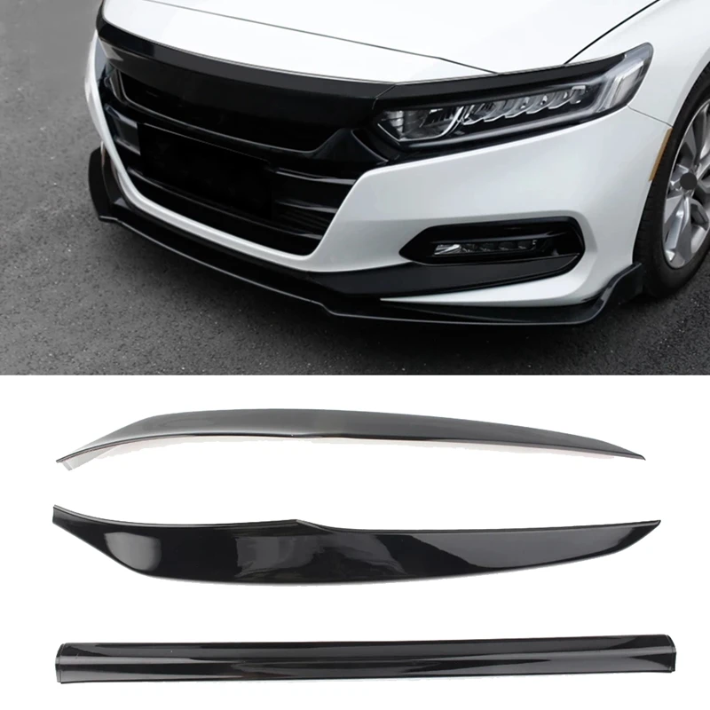 Car Gloss Black Front Bumper Lip Protective for Honda Accord 2018 2019 2020 | Автомобили и мотоциклы