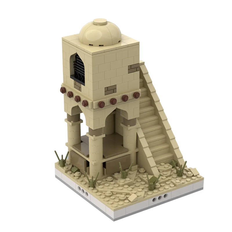 

Star Series Wars Desert Tower village Construction Building Block Bricks Moc Model Diy Toys Kids Children Educational Gift371PCS