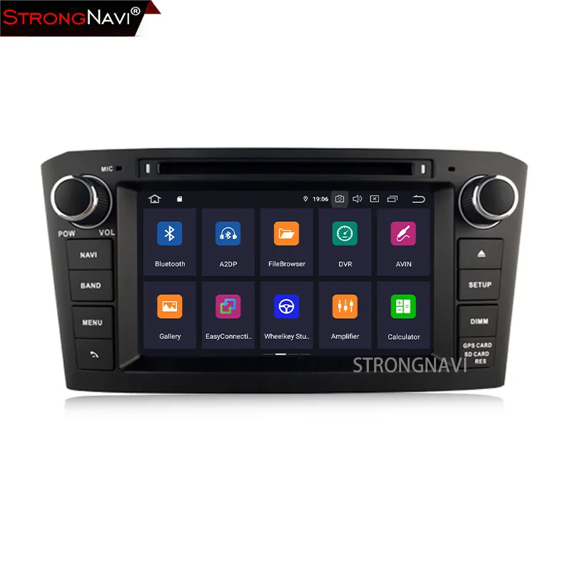 7-дюймовый Android 9 0 Автомобильный мультимедийный плеер для Toyota Avensis T25 2003-2008 Радио RDS