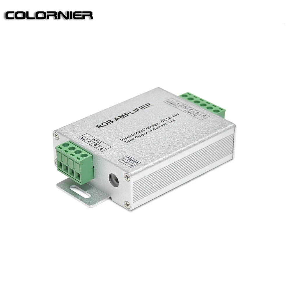 Светодиодный RGB-усилитель алюминиевый 24 а 3 канала 4 для светодиодной ленты 5050 3528 |