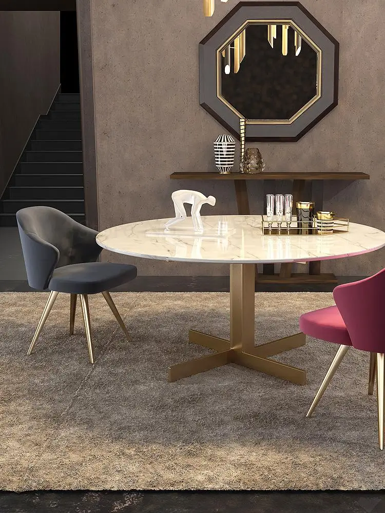 Светильник роскошный постсовременный обеденный стул скандинавский вельветовый