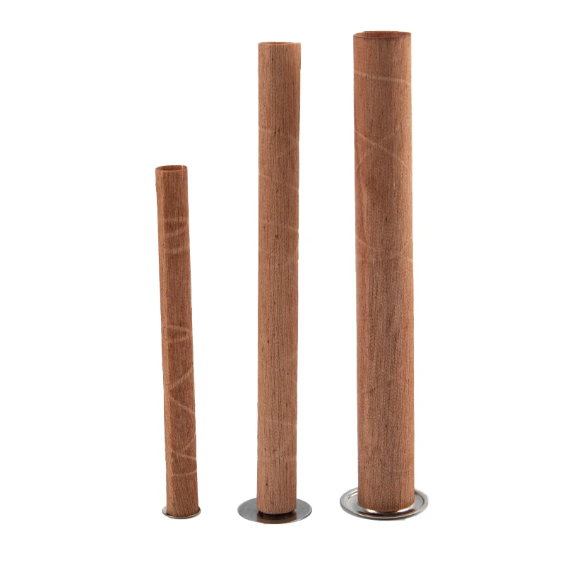 

10 шт./упак., деревянные свечи, фитили, круглые трубки, бездымные свечи, замена сердечников с железной подставкой для изготовления свечей свои...