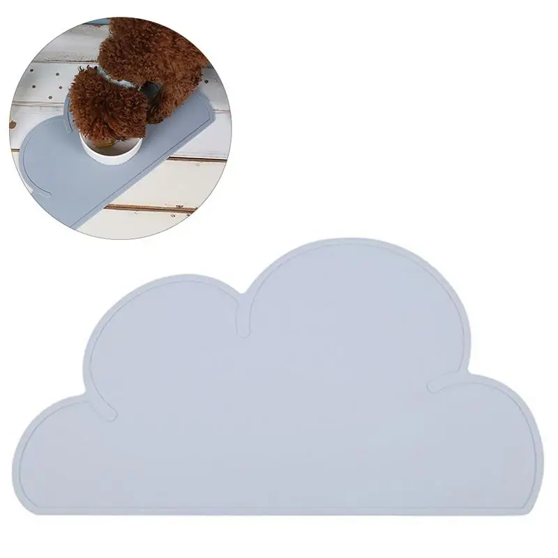 

1 Pcs Pet Dog Puppy Cat Feeding Mat Cute Cloud Shape Folding Pet Kitten Food Bowl Placement Dogs Cats Feeder Mats Accessories