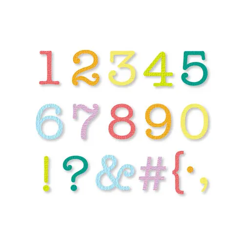 Typewriter Numbers and Characters New Metal Cutting Dies Scrapbook Diary Decoration Stencil Embossing Template DIY Card 2021