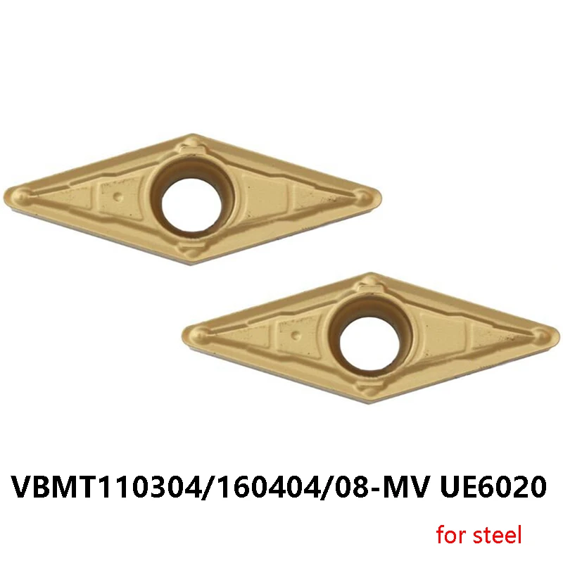 

Original Lathe Cutter VBMT VBMT110304-MV VBMT160404-MV VBMT160408-MV UE6020 for Steel Carbide Inserts Turning Tools