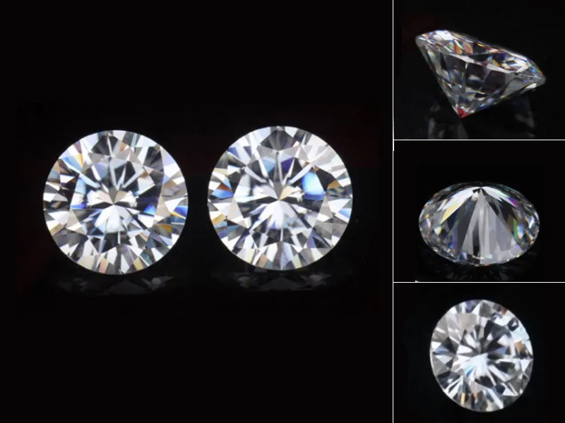 Свободные драгоценные камни Муассанит цвет GH 0.5ct 0 5 карат мм ясность VVS круглый