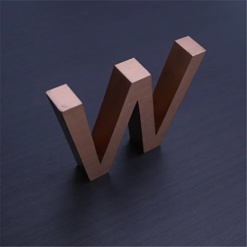 Titanium Metal Stainless Steel Channel Letter Polished Signs For Office Home Decoration | Дом и сад