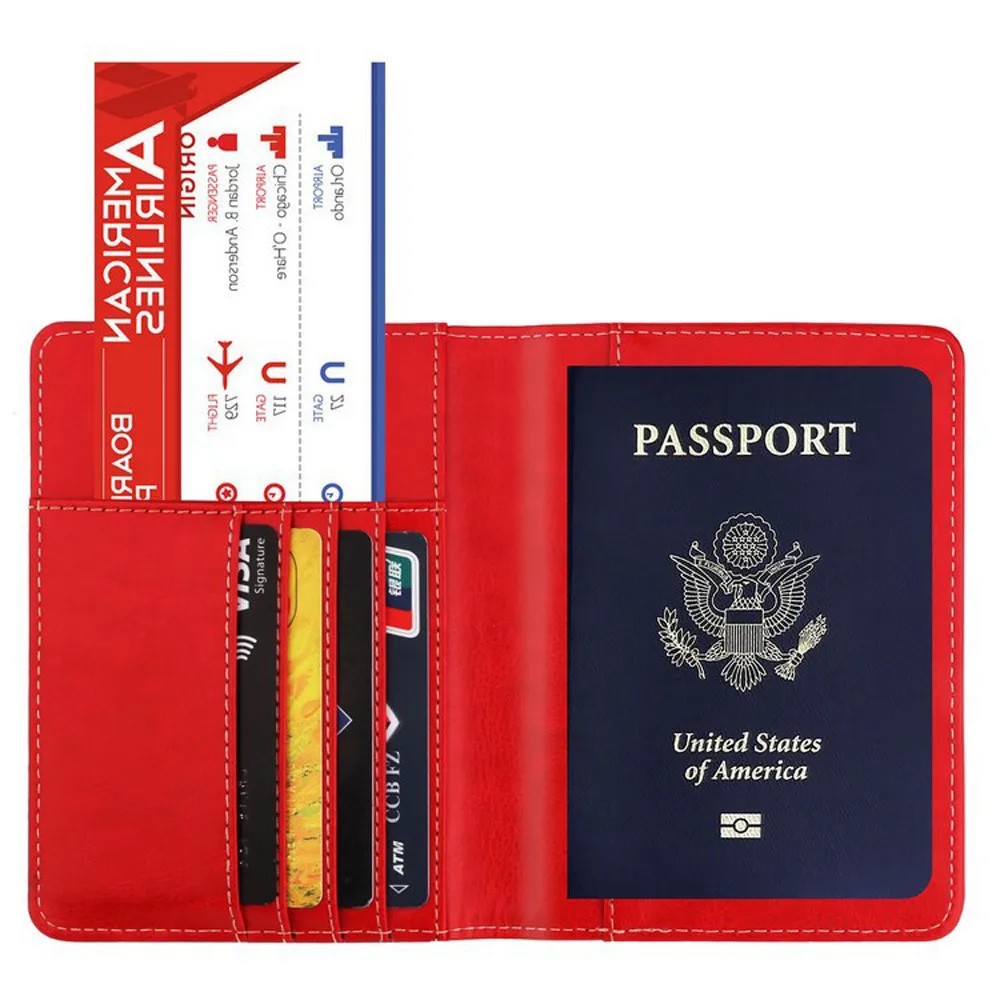 Чехол-держатель для карт с отделением паспорта многофункциональная