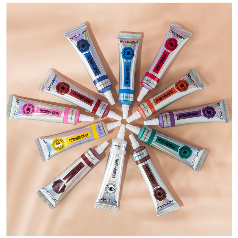 12 цветов матовые жидкие тени для век стойкие порошок супер водонепроницаемый