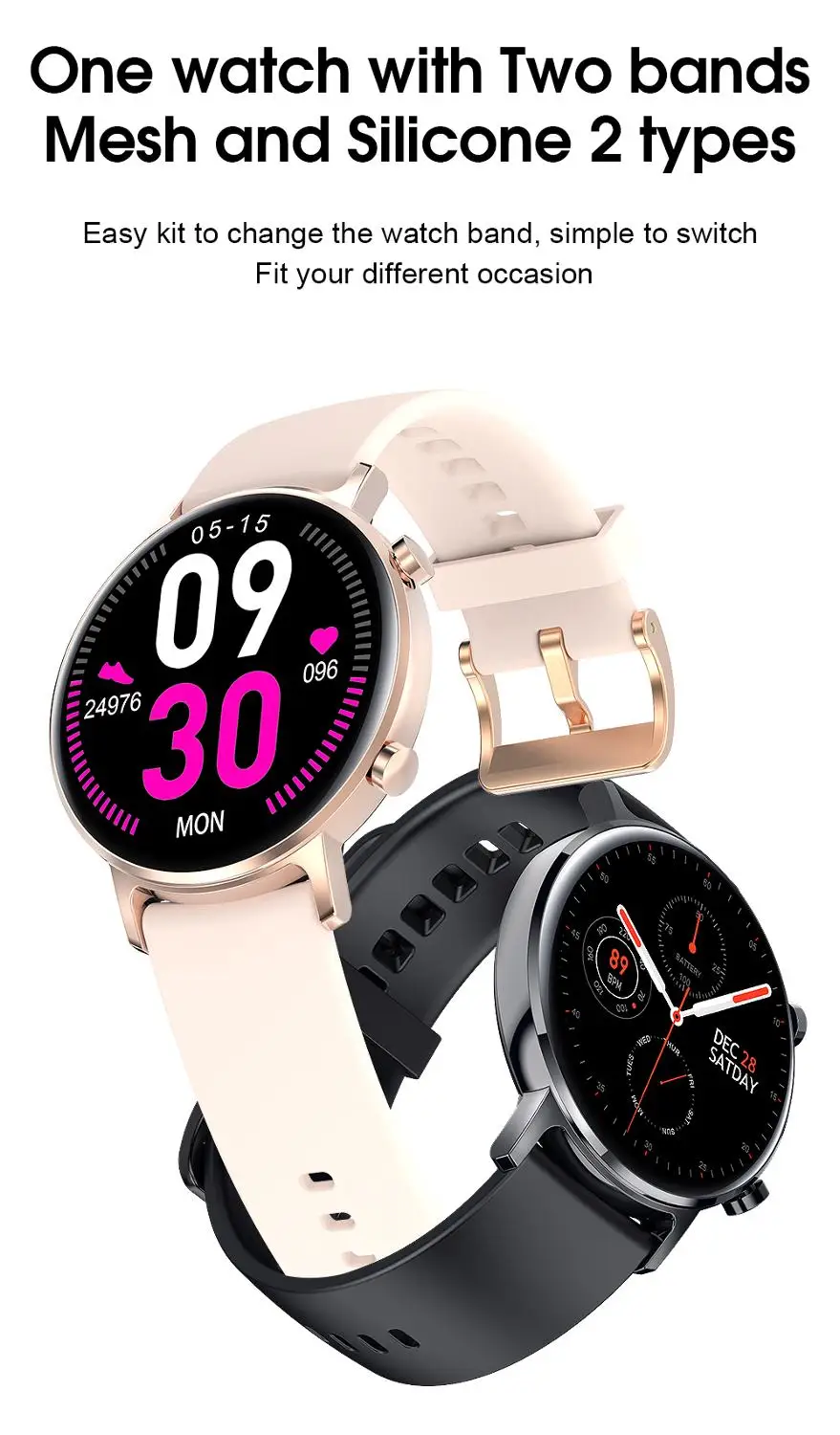 

Lady Women Smart Watch SG3 SmartWatch Fitness Tracker SG2 Smart Bracelet Heart Rate Monitoring Watch Smart Band For Android IOS