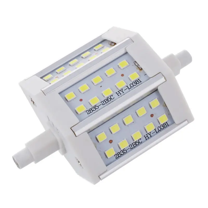 Top R7S 15 Вт 30 SMD 78 мм 2835 светодиодный светильник с регулируемой яркостью чистый