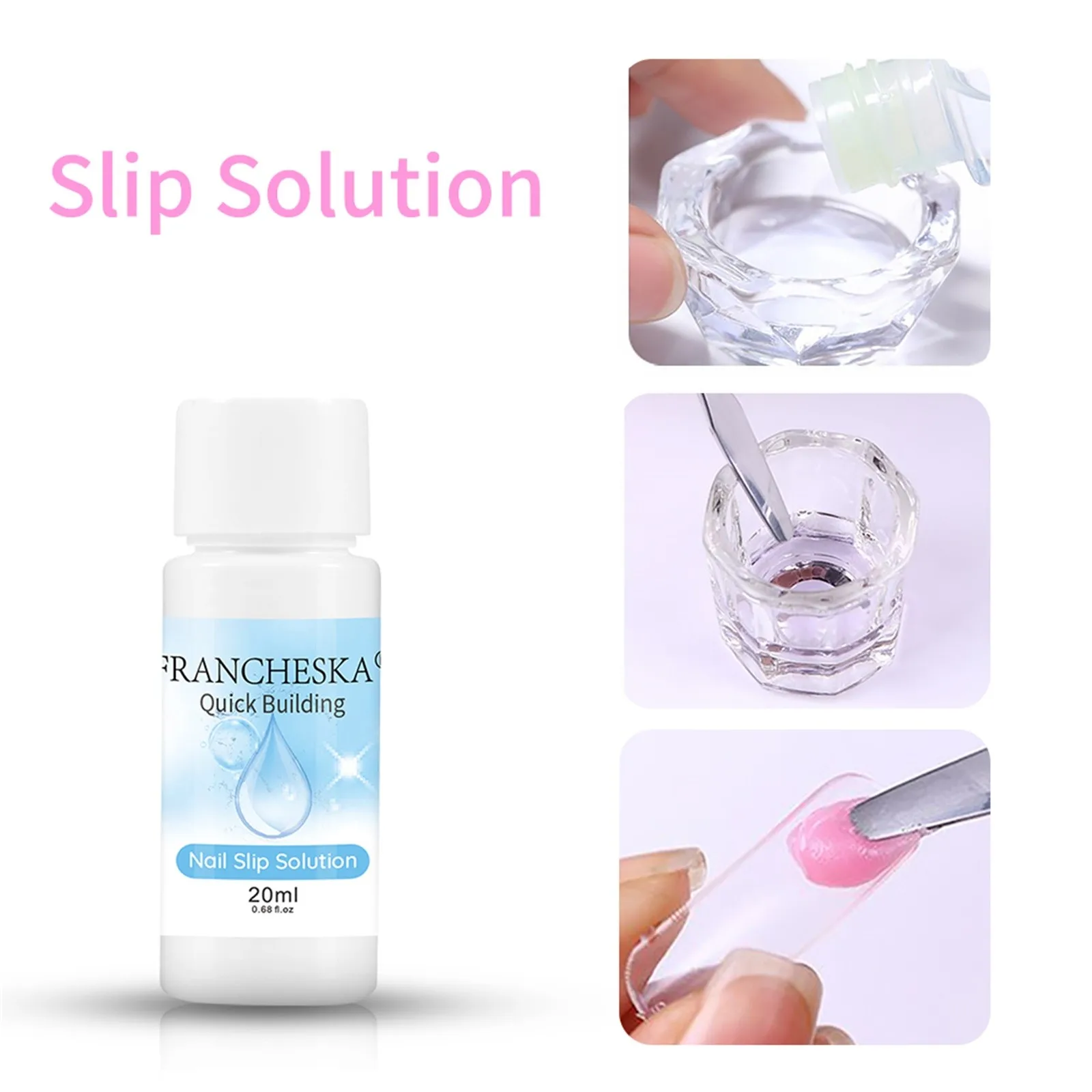 

Nail Extension Glue Improving UV Gel Finger Quick Glitter Nail Art Design Tools Extension Manicure Gel Set Painting Art 20ml