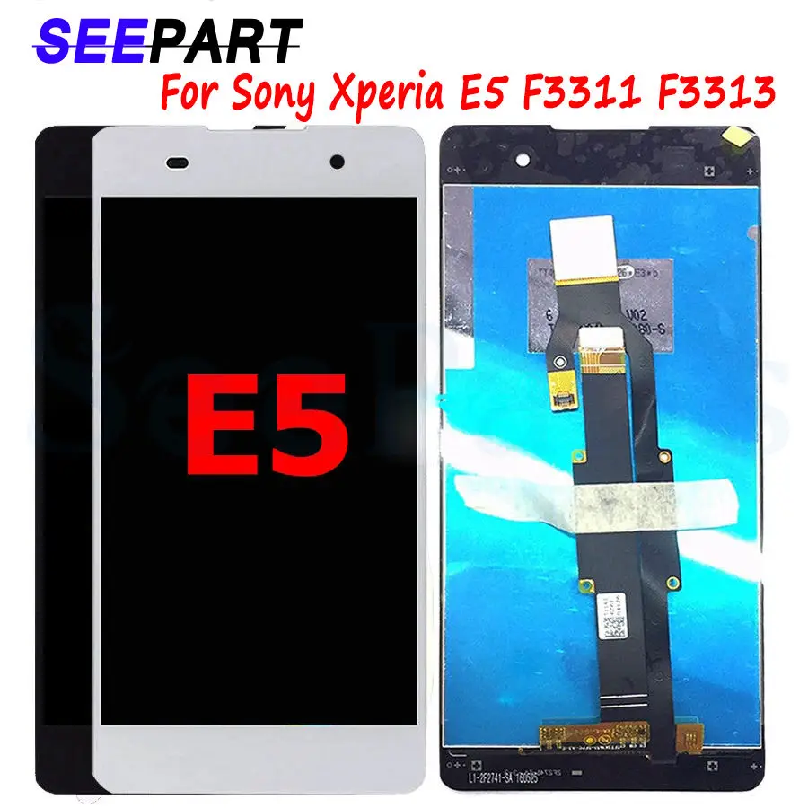 

ЖК-дисплей 5,5 дюйма для Sony Xperia E5 F3311 F3313, дисплей с сенсорным экраном и дигитайзером в сборе, запасные части для ЖК-дисплея Sony E5