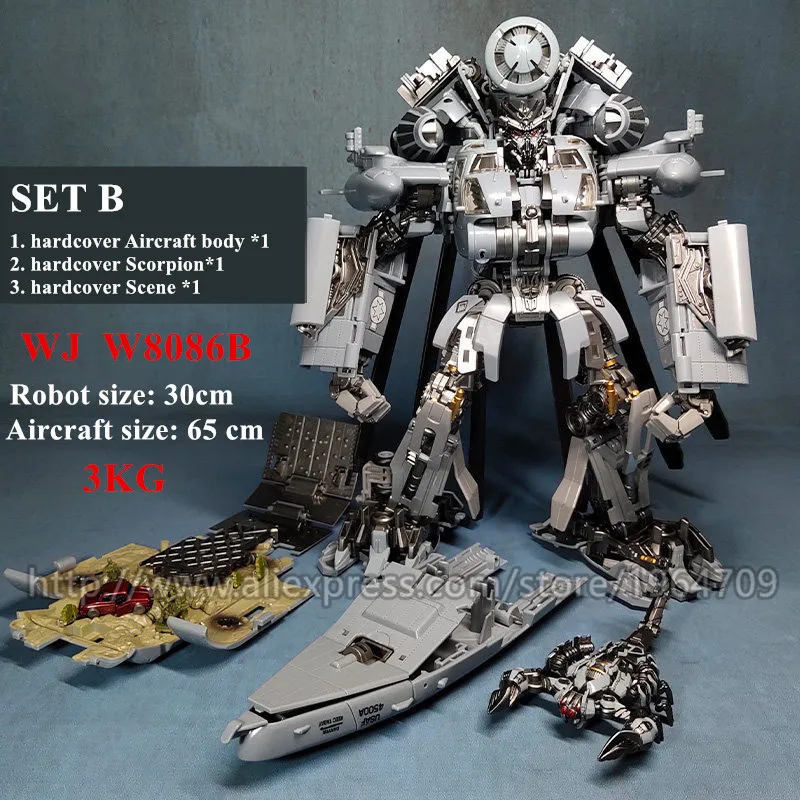 Wei Jiang Oversized 34cm Transformation movie toys dinosaur tank Mode anime Action Figure SS07 W8600 Robot kids toy Retail Box
