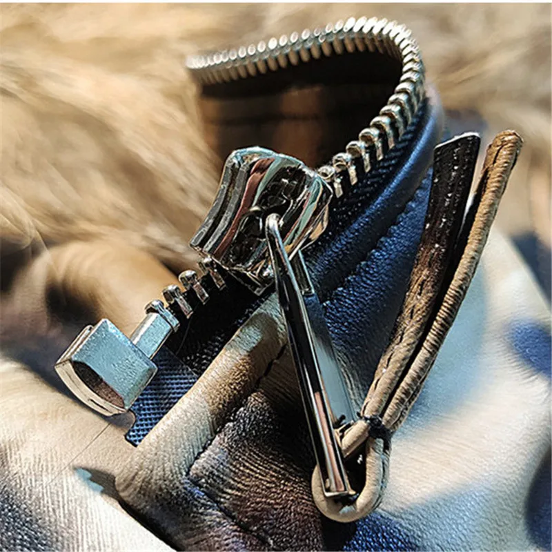 Genuine Leather Jacket Women Sexy Leopard Sheepskin Jacket Large Raccoon Fur Collar Real Fur Coat Women