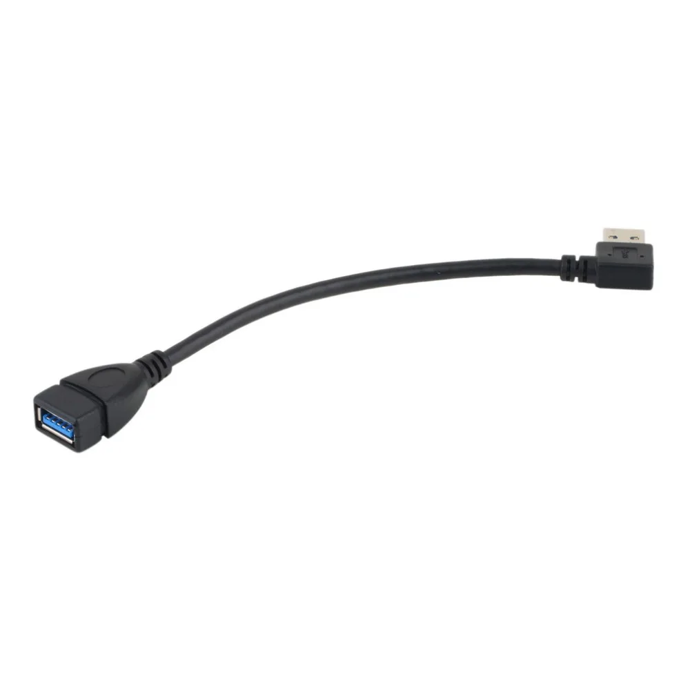 Universal 25cm USB Extension Cable 3.0 Male A to Female 90 Degree Data Sync Cord Wire Adapter Wholesale | Электроника