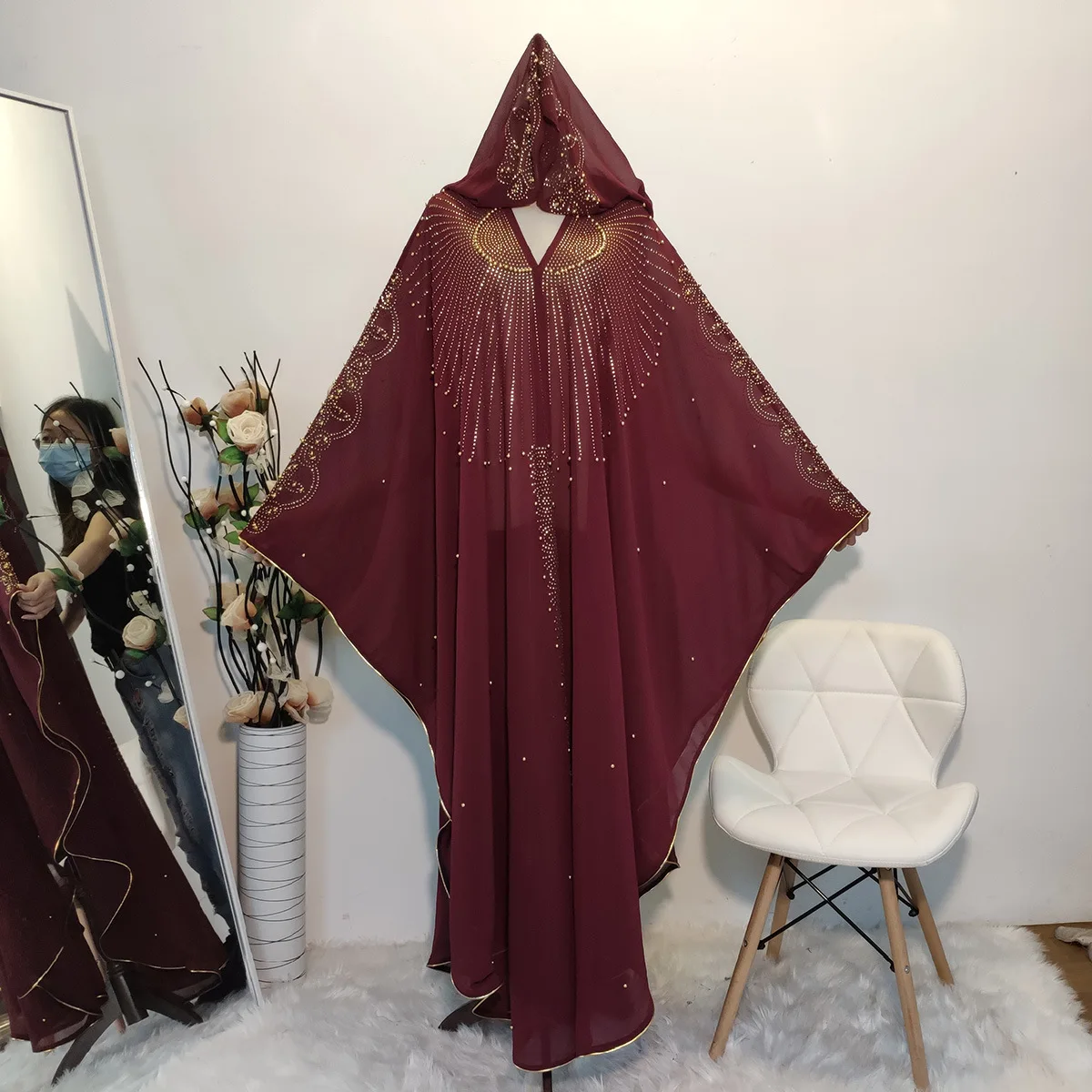 

Middle East Robe Latest Casual Design Muslim Fashion Women Dresses Ramadan Hoodies Islamic Clothing Turkey Kaftan Dubai Abaya