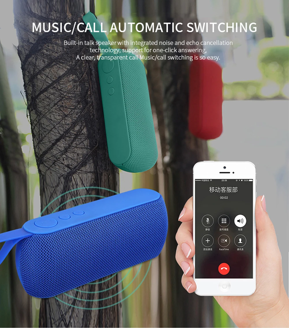 Портативный Bluetooth динамик беспроводной громкий звуковая система 3D стерео