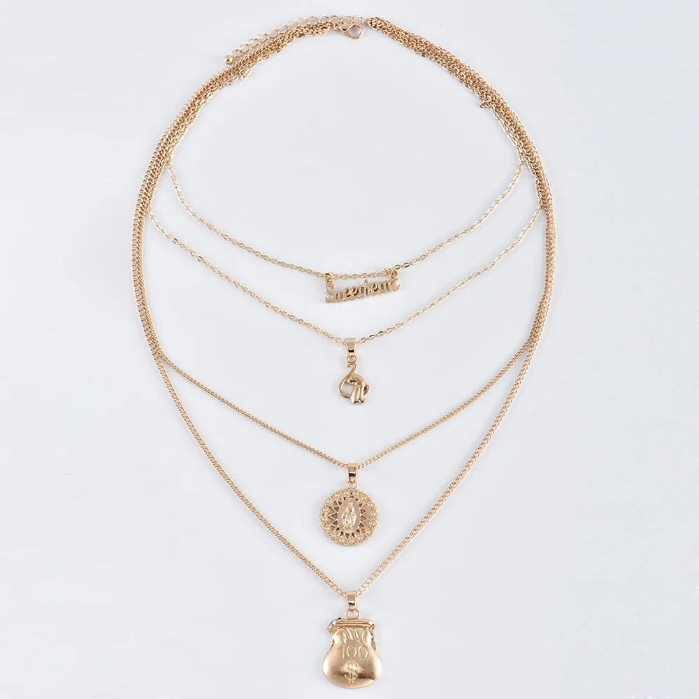 Модное ожерелье ALYXUY с надписью Дева Мария в европейском и американском стиле