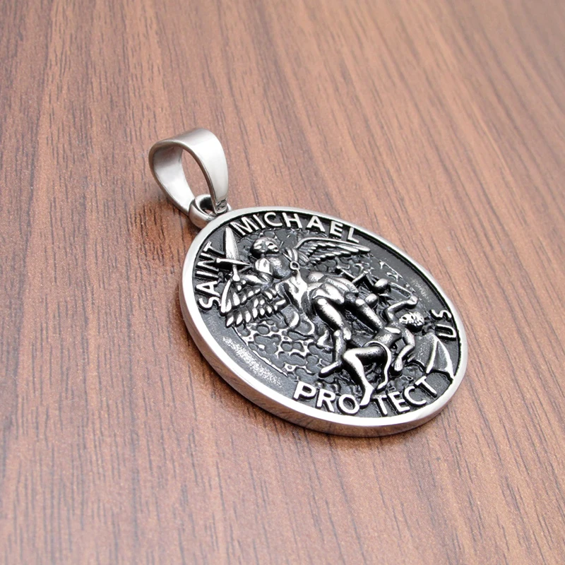 Бесплатная доставка подвеска в стиле панк из нержавеющей стали 316L серебристого