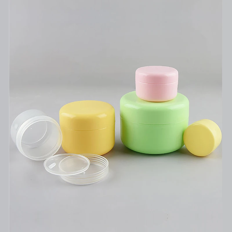 

10g 20g 30g 50g Empty Skin Care Cream Plastic Container , Cosmetic Cream Jars For Personal Care ,Unguent Bottles Pot Canning