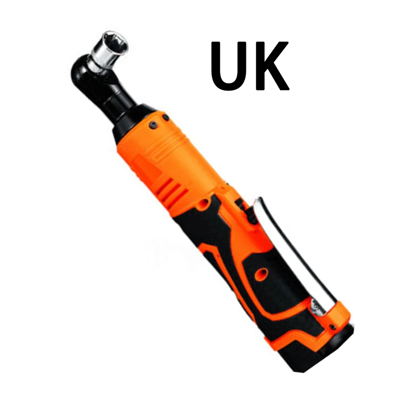 UK 25V 90N. m 3/8 ''перезаряжаемый Электрический беспроводной Трещоточный ключ набор инструментов AU/US/UK/EU вилка 110-220V пластиковый Мультитул без батареи - Цвет: UK